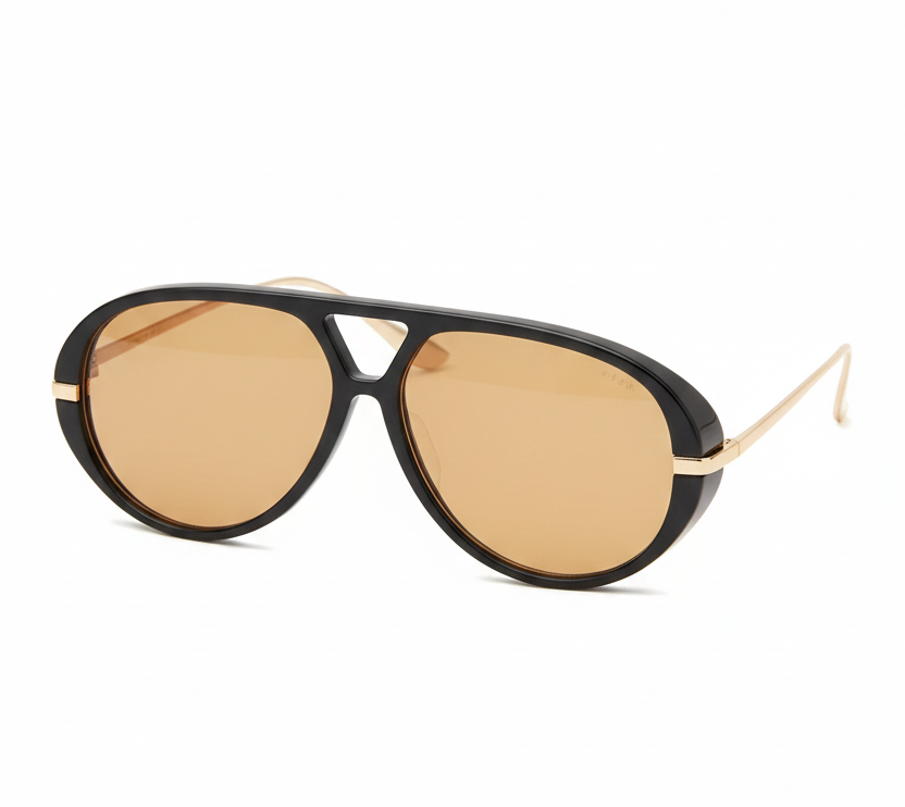 DALLAS Black & Brown Oversized Aviator