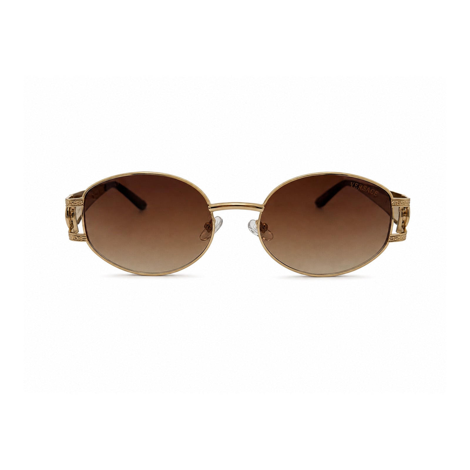 Óculos de Sol Medusa Oval Dourado - vista traseira
